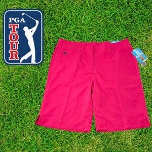 PGA Golf Ladies Pink Shorts Size 6‎ UPF 40